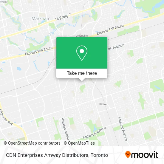 CDN Enterprises Amway Distributors map