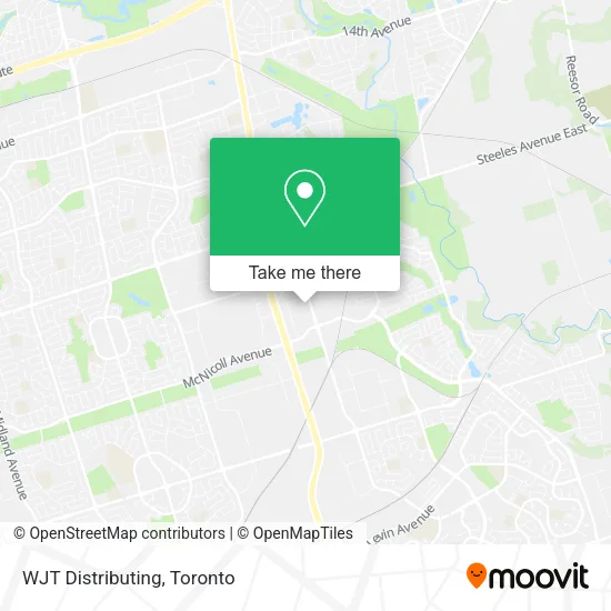 WJT Distributing map