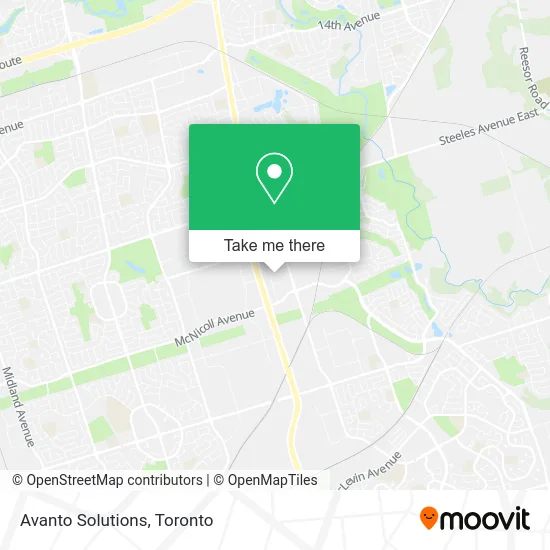 Avanto Solutions map