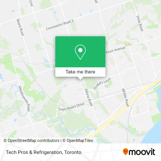 Tech Pros & Refrigeration map