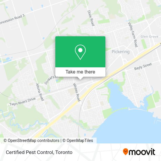 Certified Pest Control map