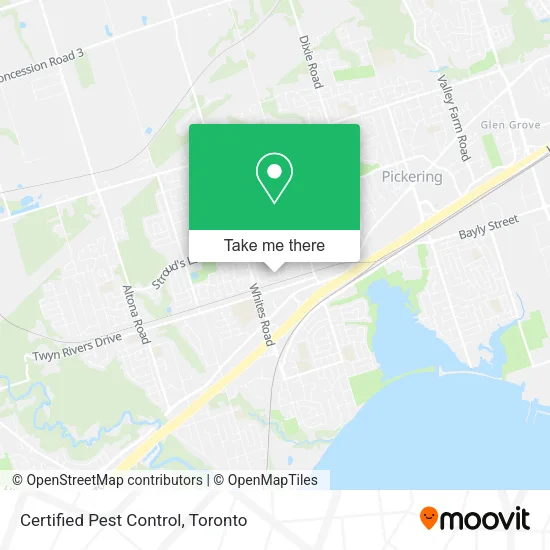 Certified Pest Control map