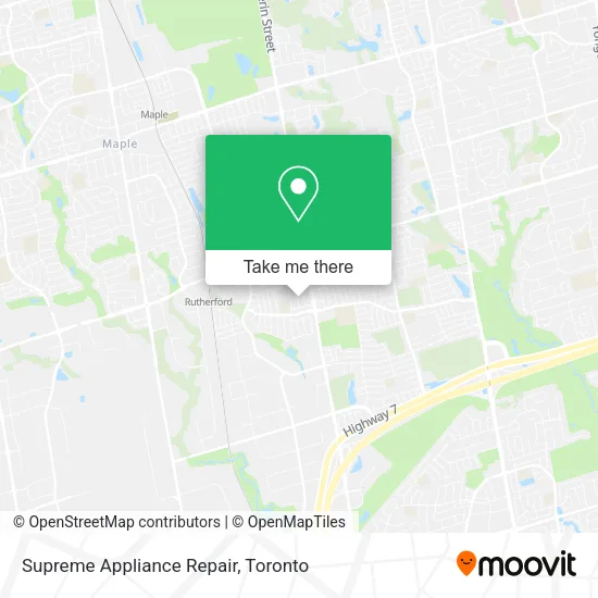 Supreme Appliance Repair map