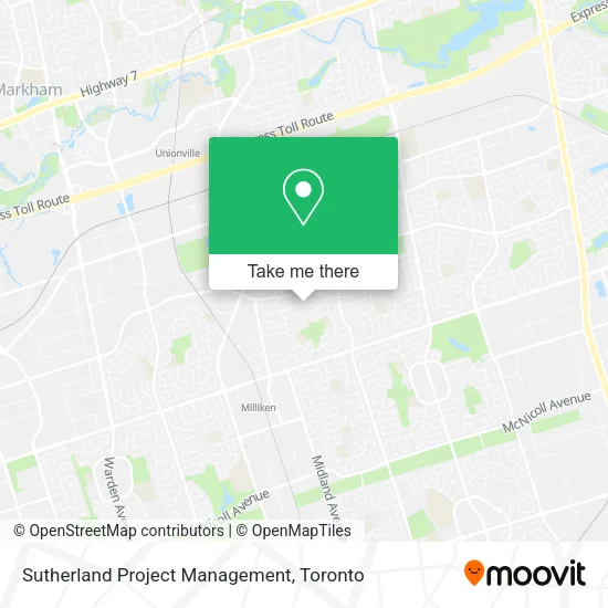 Sutherland Project Management map