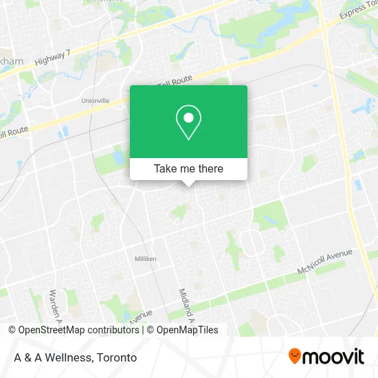 A & A Wellness map
