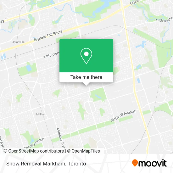 Snow Removal Markham map