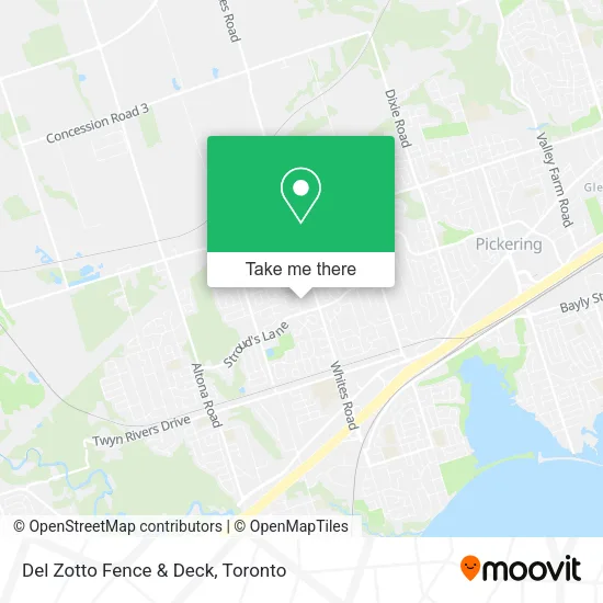 Del Zotto Fence & Deck map