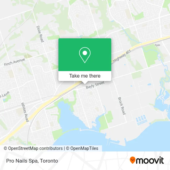 Pro Nails Spa map