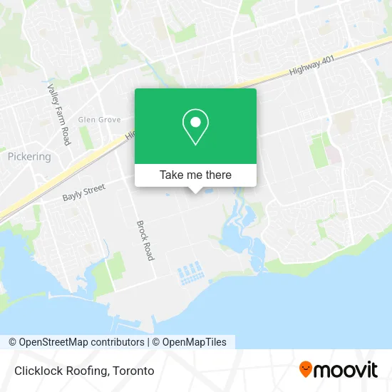Clicklock Roofing map