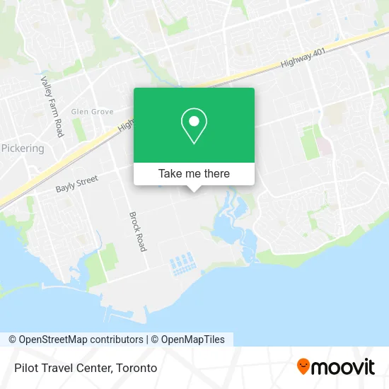 Pilot Travel Center map