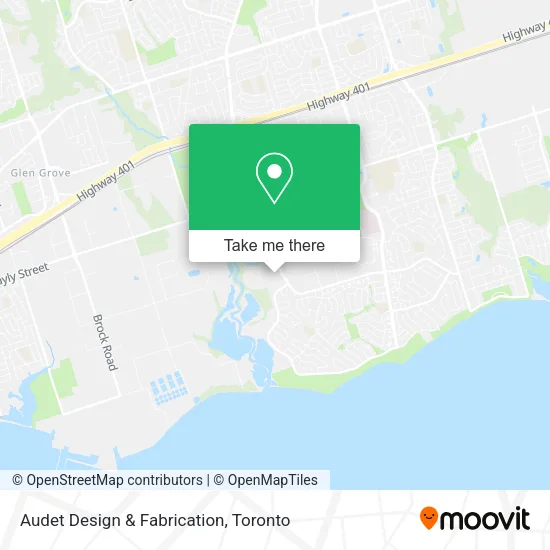 Audet Design & Fabrication map