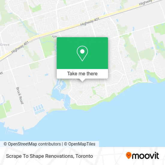 Scrape To Shape Renovations map
