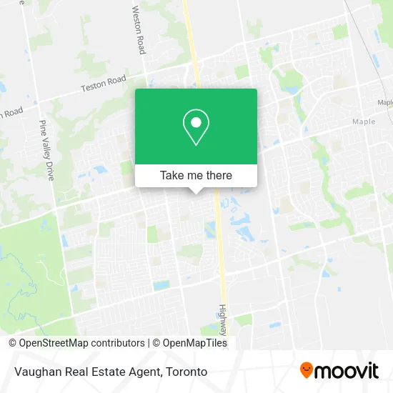 Vaughan Real Estate Agent map