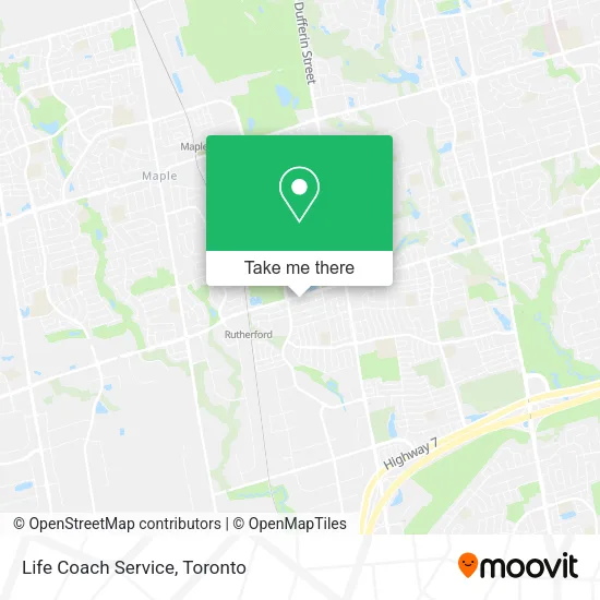 Life Coach Service map