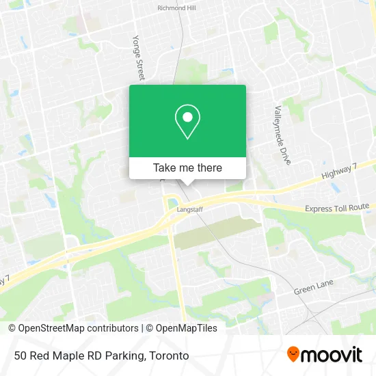 50 Red Maple RD Parking map