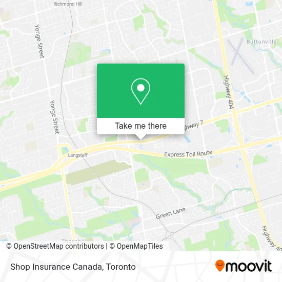 Shop Insurance Canada map