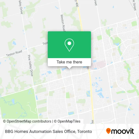 BBG Homes Automation Sales Office map
