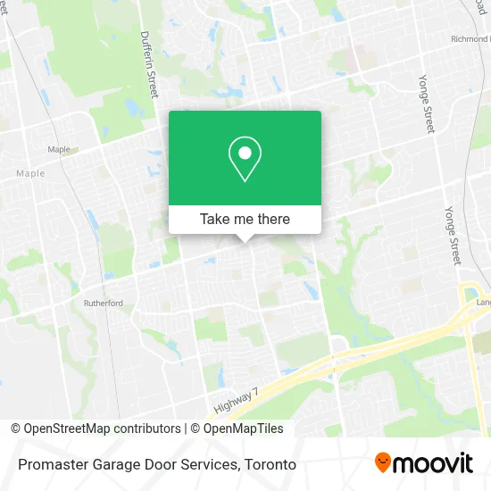 Promaster Garage Door Services map