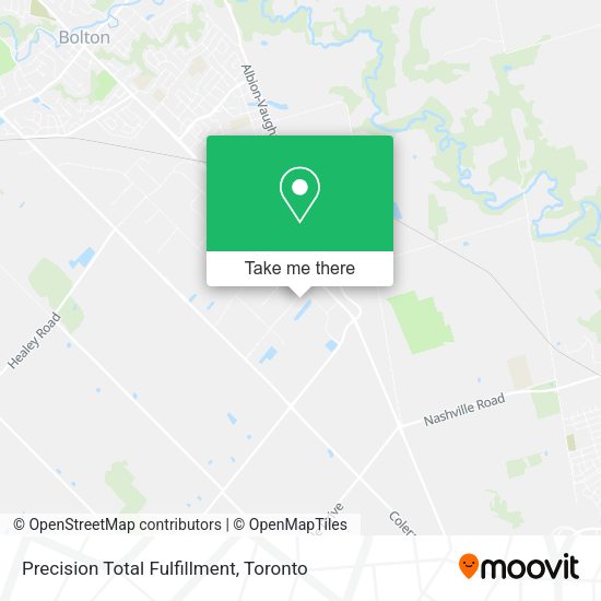 Precision Total Fulfillment map