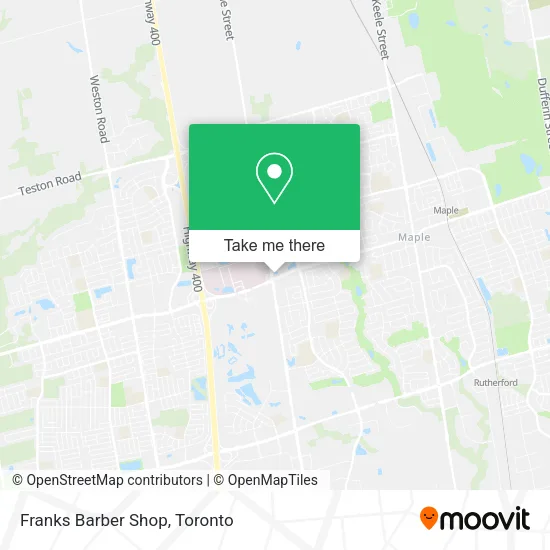 Franks Barber Shop map