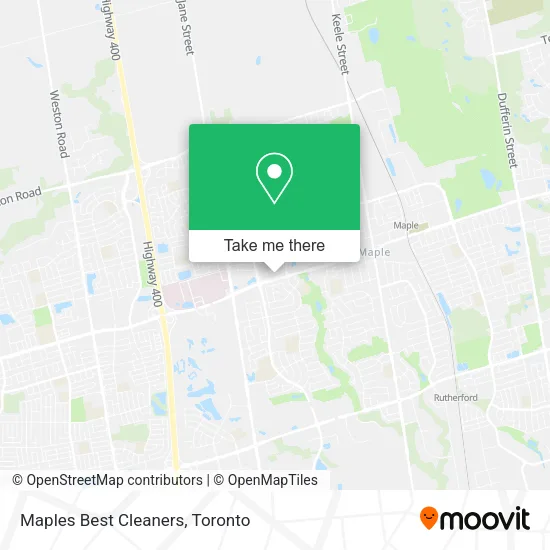 Maples Best Cleaners map