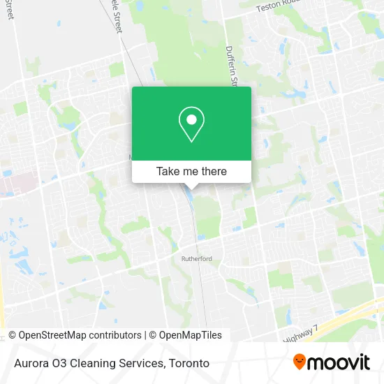 Aurora O3 Cleaning Services map