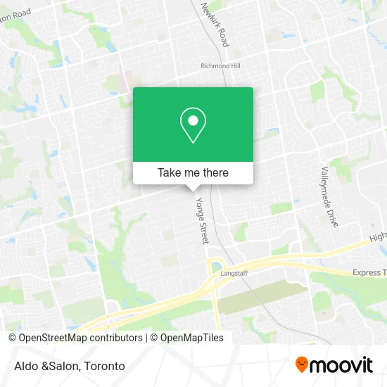 Aldo &Salon map
