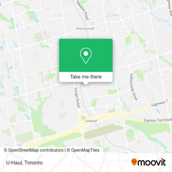 U-Haul map