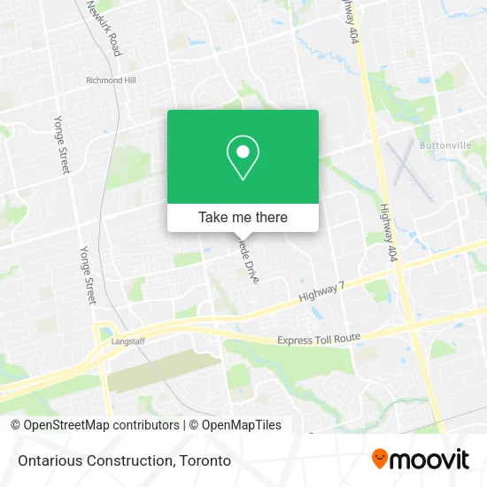 Ontarious Construction map