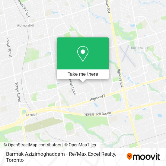 Barmak Azizimoghaddam - Re / Max Excel Realty map