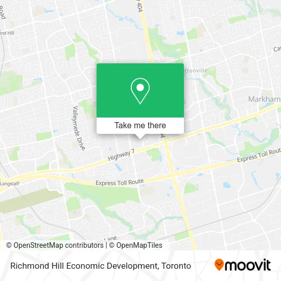 Richmond Hill Economic Development map