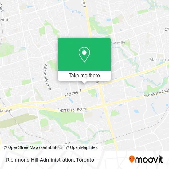 Richmond Hill Administration map