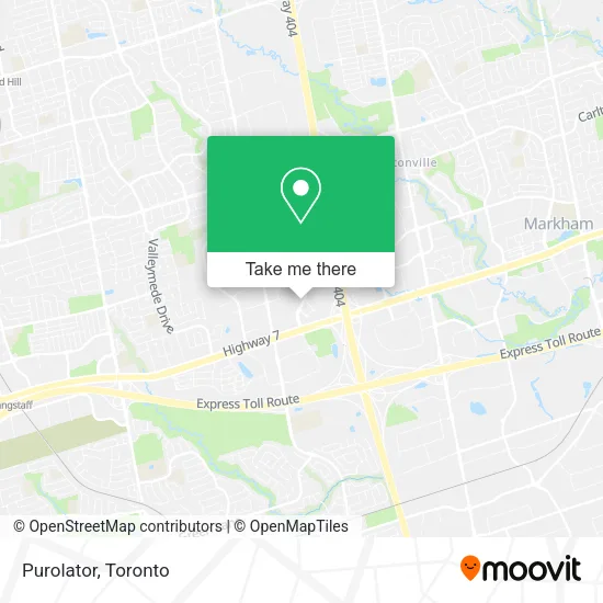 Purolator map