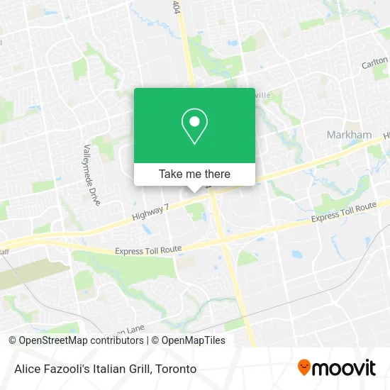 Alice Fazooli's Italian Grill map