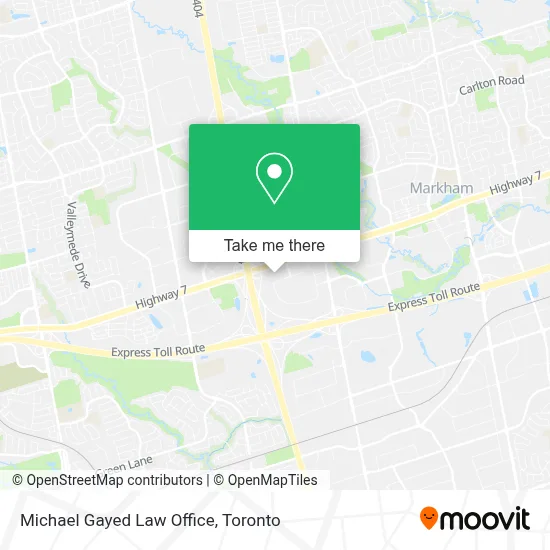 Michael Gayed Law Office map