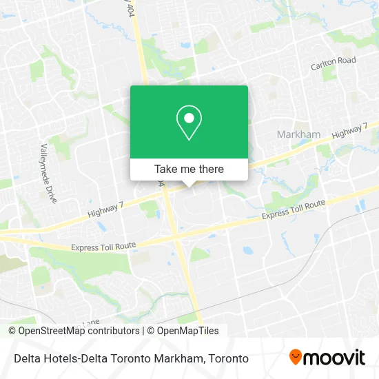 Delta Hotels-Delta Toronto Markham map