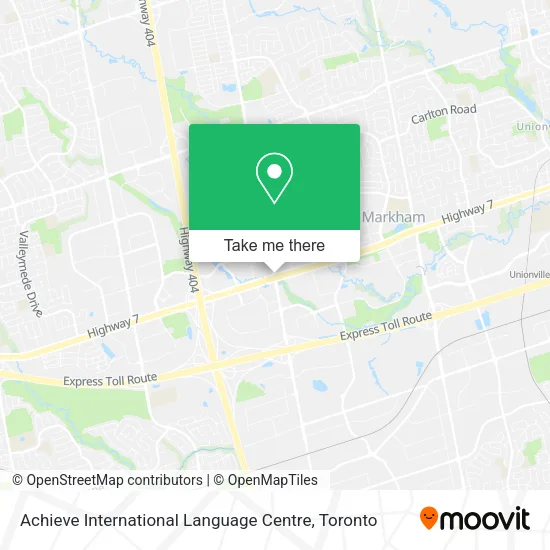Achieve International Language Centre map