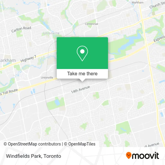 Windfields Park map