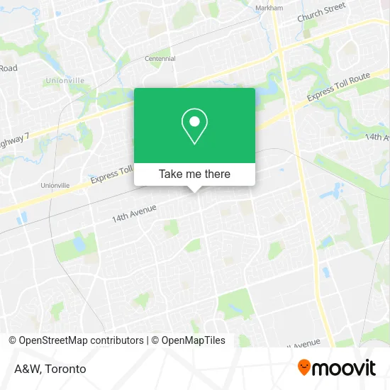 A&W map