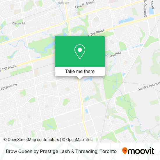 Brow Queen by Prestige Lash & Threading map