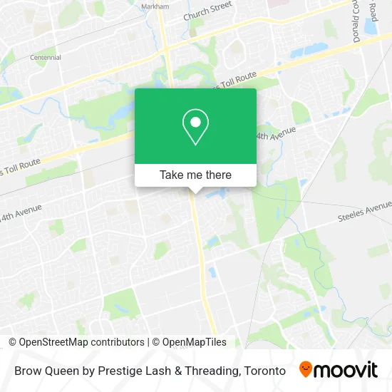 Brow Queen by Prestige Lash & Threading map