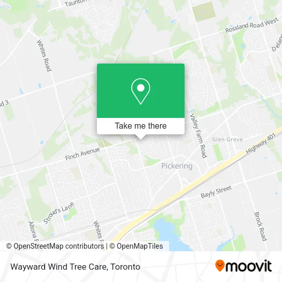 Wayward Wind Tree Care map