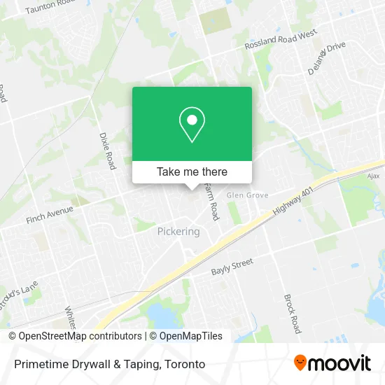 Primetime Drywall & Taping map
