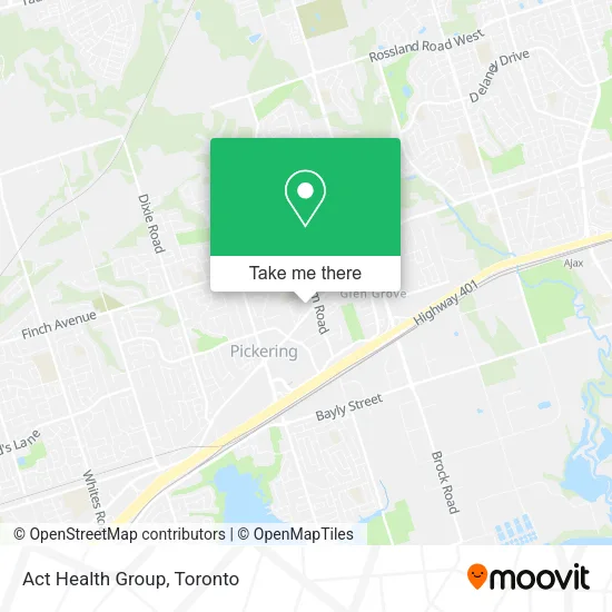 Act Health Group map