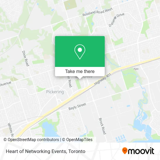 Heart of Networking Events map
