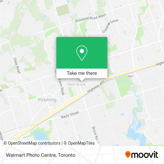 Walmart Photo Centre map