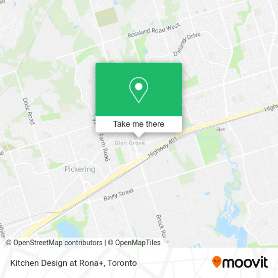 Kitchen Design at Rona+ map