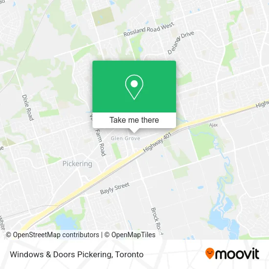 Windows & Doors Pickering map