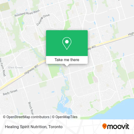 Healing Spirit Nutrition map