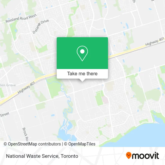 National Waste Service map
